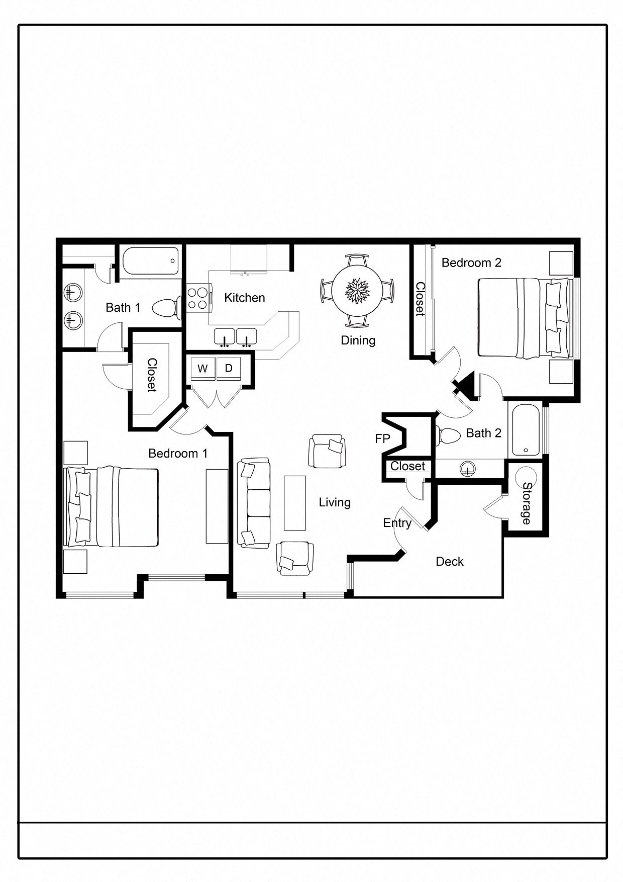 Floor Plans of Park In Bellevue in Bellevue, WA