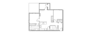 The Elwood Apartments Arbor Two Bedroom Two Bathroom Floor Plan