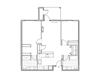 The Elwood Apartments Aspen Two Bedroom Two Bathroom Floor Plan