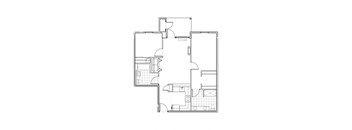 The Elwood Apartments Birch Two Bedroom Two Bathroom Floor Plan
