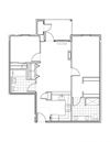 The Elwood Apartments Birch Two Bedroom Two Bathroom Floor Plan
