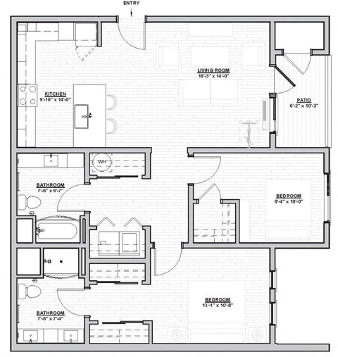Outpost 44 Apartments Lafferty Floor Plan
