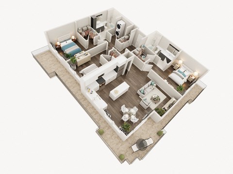 LUX Apartments 3D 3-2D
