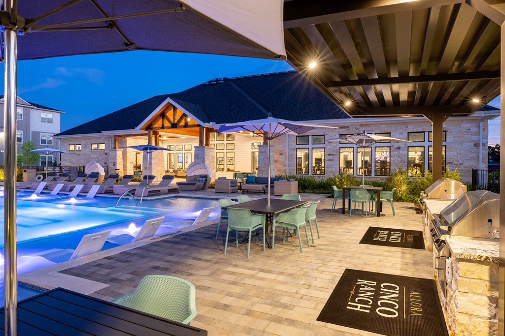 Allora Cinco Ranch Pool Area