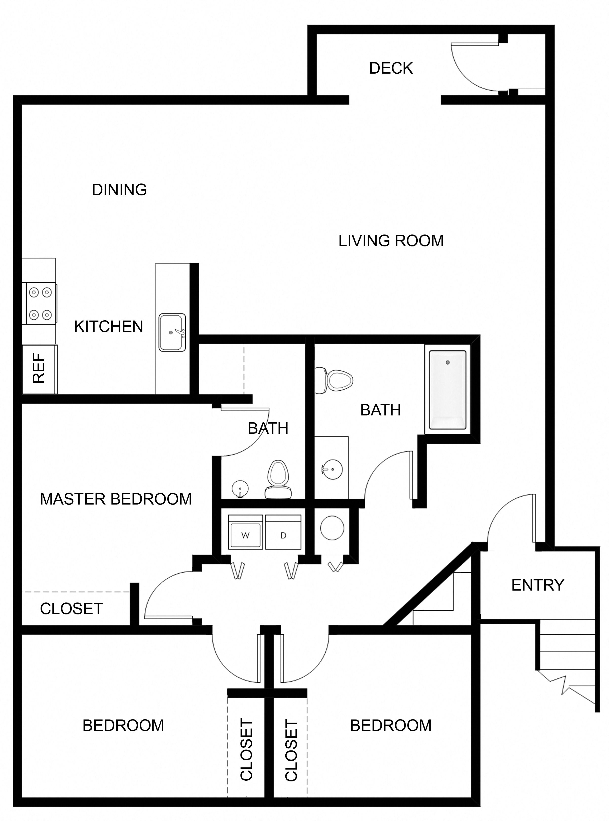 Alderbrook Apartments Three Bed Floor Plan Alderbrook Apartments Three Bed Floor Plan