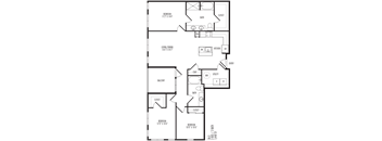 3A0 Floor Plan at TriVista on Speer, Denver, CO