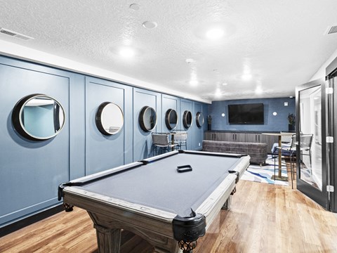 Proximity Apartment Homes Game Room with Pool Table