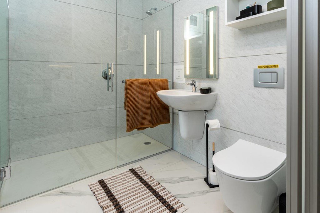 3ZERO3 New Apartments in Seattle, Washington Model Bathroom