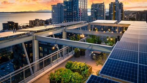 3ZERO3 New Apartments in Seattle, Washington Rooftop Patio with Views