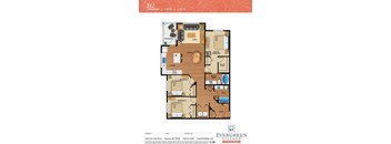 Evergreen at Delta Ridge Apartments 3.2 Flat Floor Plan