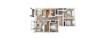 Yarrowood Highlands 3 Bed 2 Bath Floor Plan