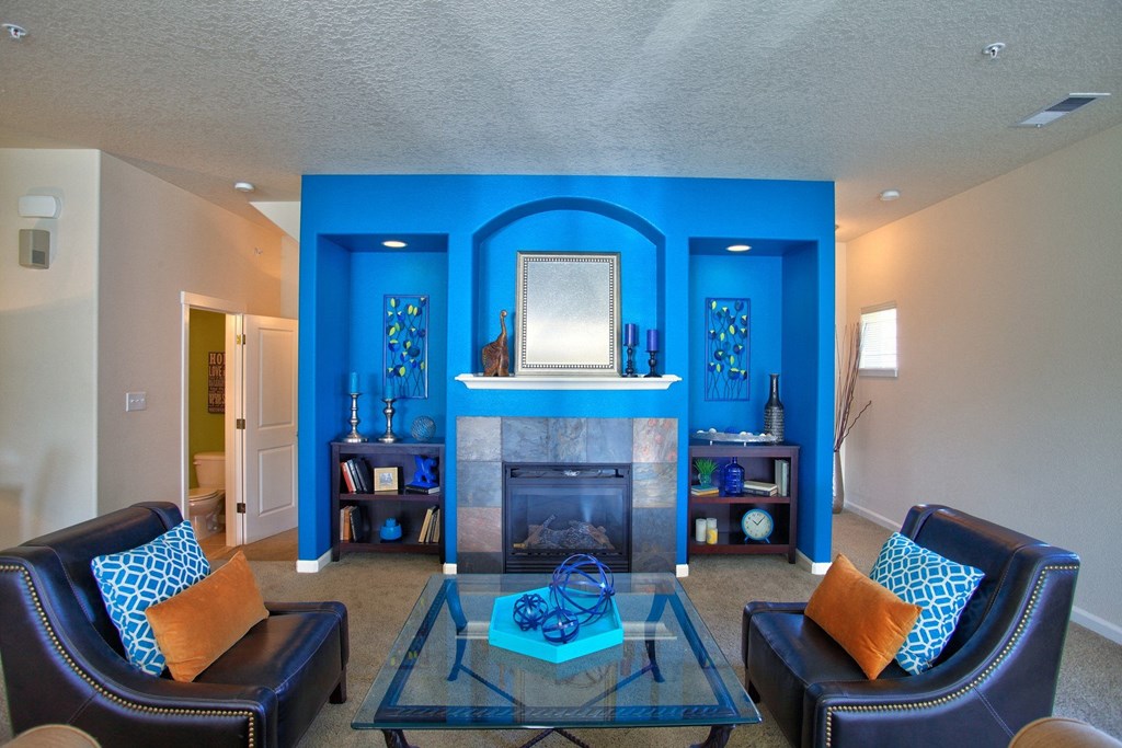 Lookout at the Ridge Living Room in Model Unit