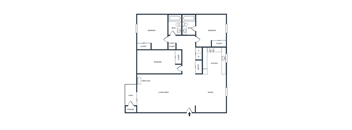 this is the floor plan of a 1 bedroom floor plan