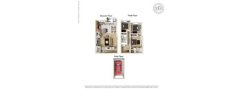 Latitude 3 Bed 2 Bath TH A Floor Plan