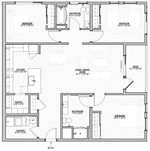 Outpost 44 Apartments Nordeen Floor Plan