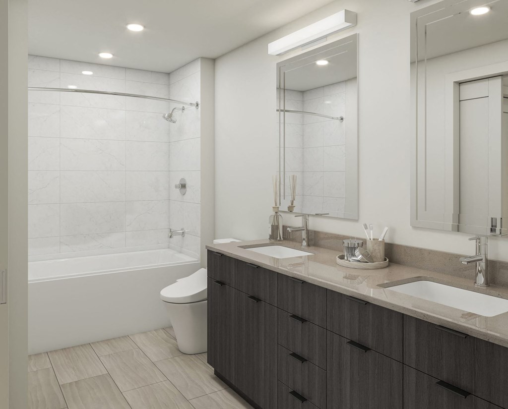 Boardwalk Apartments Model Bathroom