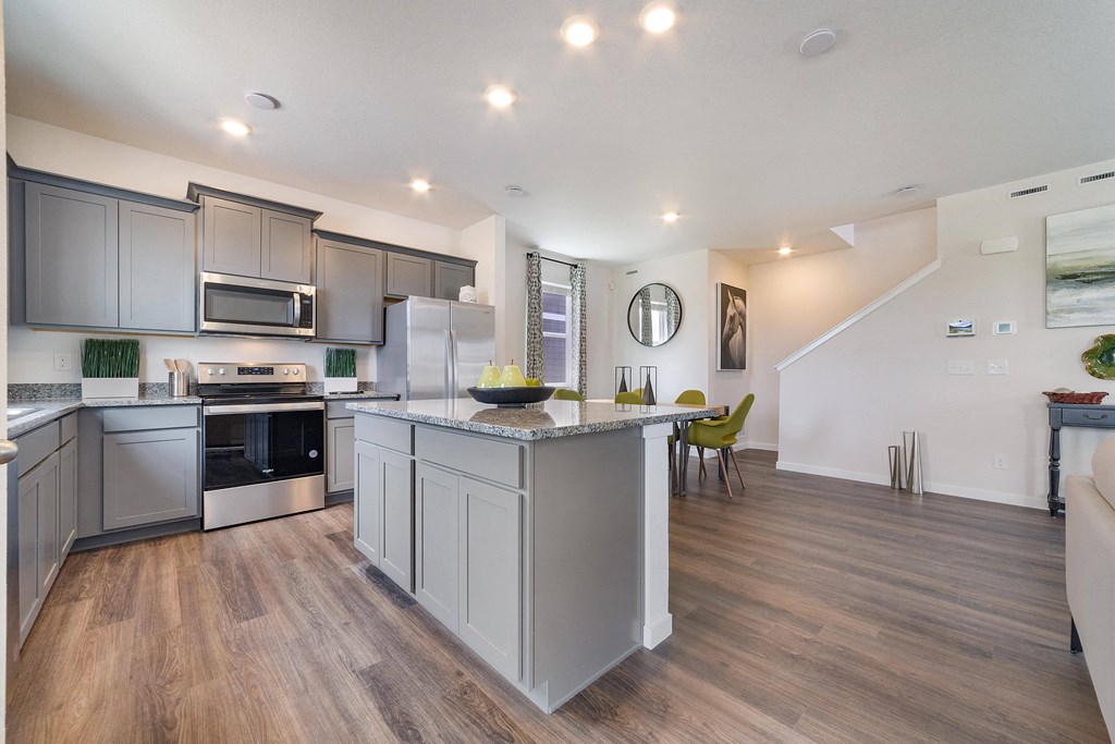 Pikes Peak Rental Homes Model Kitchen and Dining Room