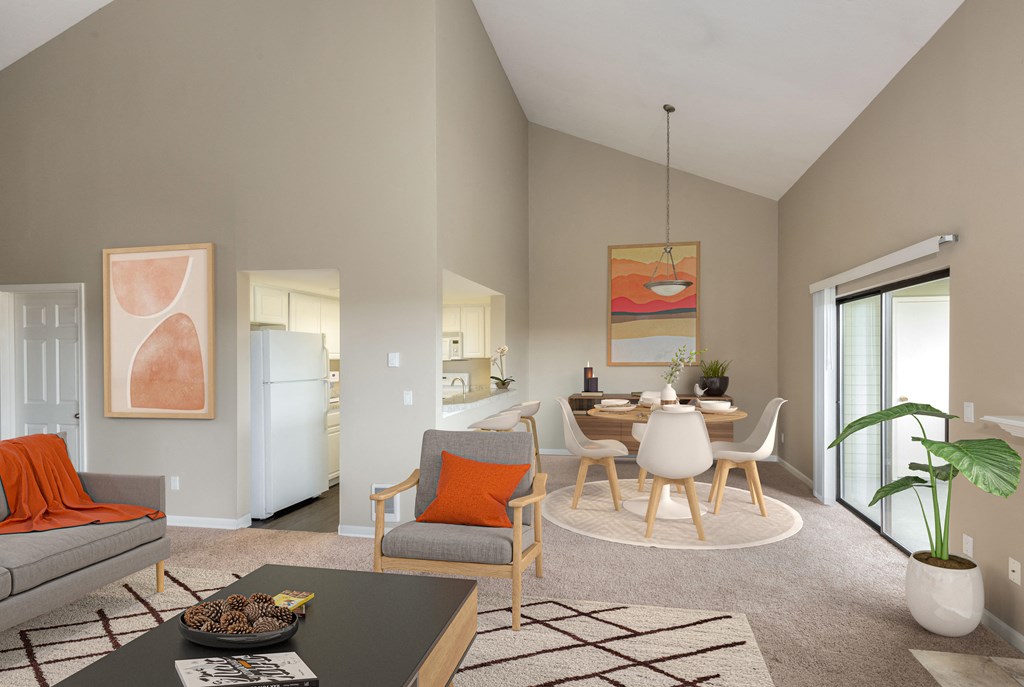 TownhomesView_Clackamas_OR_Interior_VirtuallyStaged_Kitchen_LIving