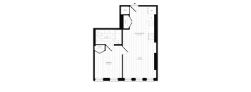 555 Apartments in Washington, DC 1x1 Floor Plan
