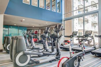 Expansive 24-hour fitness studio