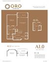 Oro Stone Oak Apartments A1 and A1.1 Floor Plan Oro Stone Oak Apartments A1 and A1.1 Floor Plan