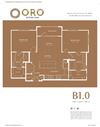 Oro Stone Oak Apartments B1 Floor Plan Oro Stone Oak Apartments B1 Floor Plan