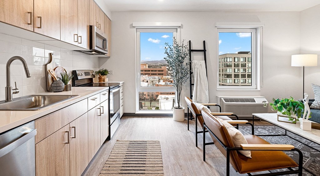 Vanguard Model Kitchen and Living Room