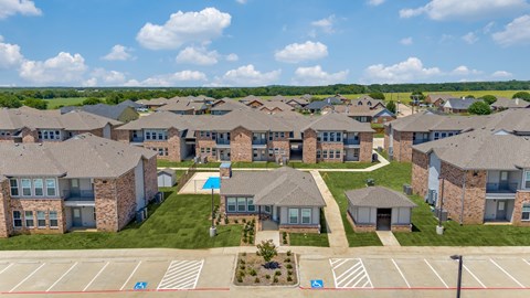 Aerial Exterior View at Four Cedars, Gunter Texas