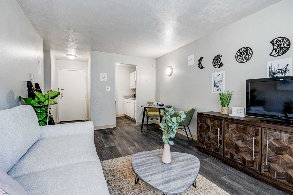 Forest Manor Apartments Model Living Room