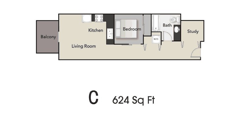 7 Hills Apartments in Seattle, Washington C Floor Plan