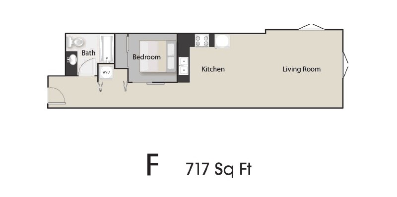 7 Hills Apartments in Seattle, Washington F Floor Plan