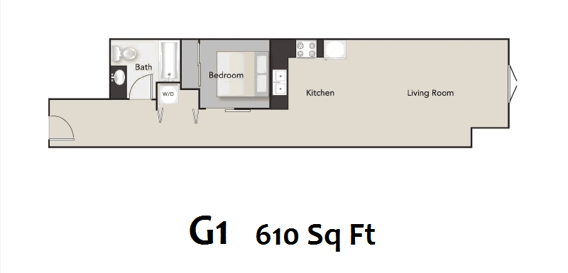7 Hills Apartments in Seattle, Washington G1 Floor Plan
