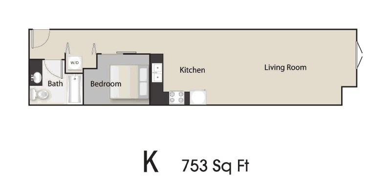 7 Hills Apartments in Seattle, Washington K Floor Plan