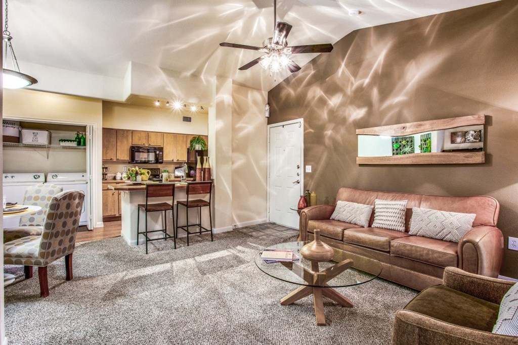 Hudson Miramont Apartments Model Living Room