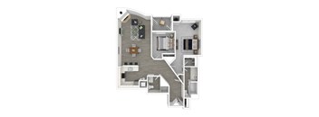 9 Ten North 2 Bed 2 Bath F Floor Plan
