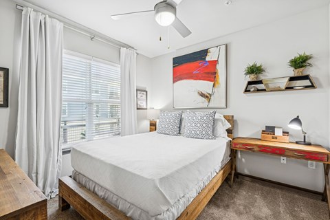 909 Flats Modern Apartments in Nashville, Tennessee Model Bedroom