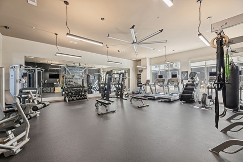 909 Flats Modern Apartments in Nashville, Tennessee Fitness Center