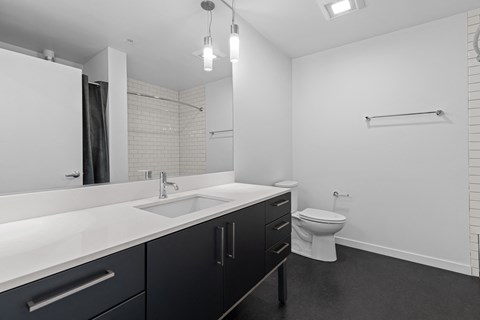 a bathroom with a sink and a toilet