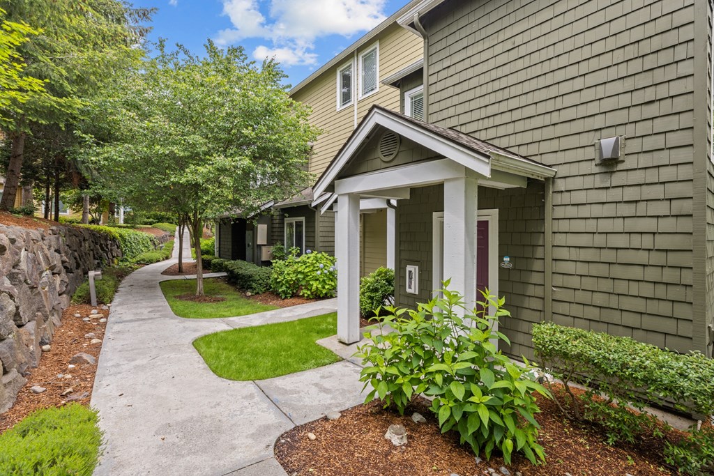our apartments offer a walkway to the front door