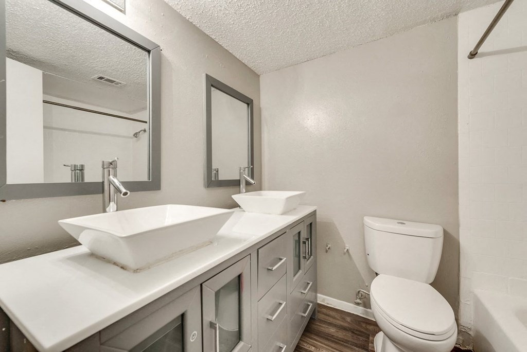 a bathroom with a toilet and a sink and a mirror