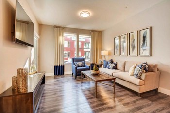 The Mercer Apartments Model Living Room The Mercer Apartments Model Living Room - Photo Gallery 4