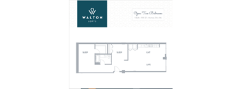 a floor plan of a bedroom apartment