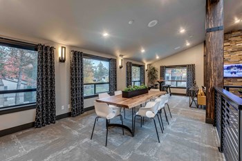 Alderwood Park Apartments Clubhouse Table and Planter - Photo Gallery 5