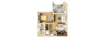 Landmark Conservancy Apartments A1 Floor Plan