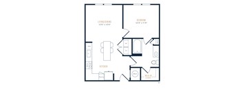 Allora Cinco Ranch Apartments A1 2D Floor Plan