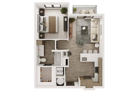 Lennox Cooper A1 ALT 3D Floor Plan
