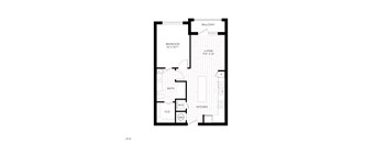 Aura 3Twenty Apartments A1 2D Floor Plan