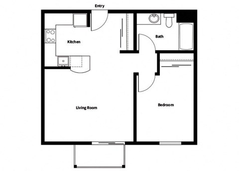 the illustration of a floor plan of a house