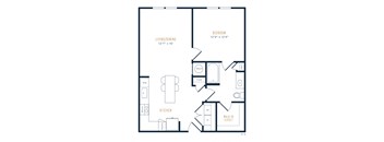 Allora Cinco Ranch Apartments A2 2D Floor Plan