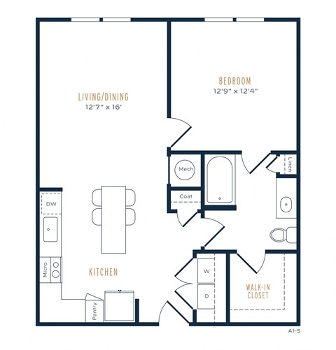 Allora Cinco Ranch Apartments A2 2D Floor Plan